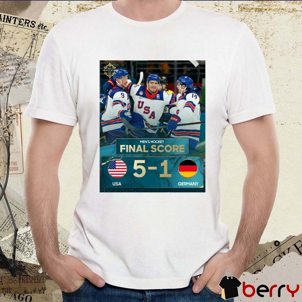 2026 Winter Olympics United States Defeated Germany With A Final Score Of 5-1 t-shirt