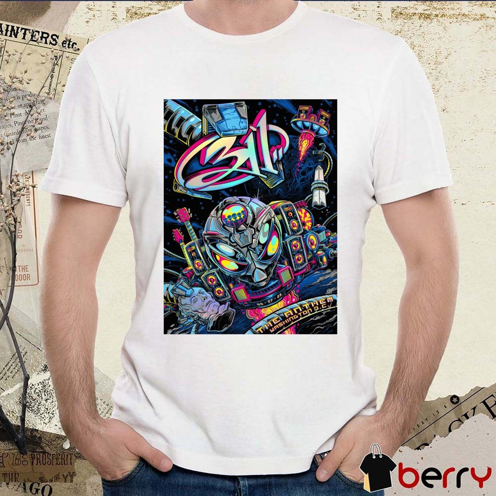 311 Band Tour The Anthem Washington DC June 27 2025 Poster t-shirt