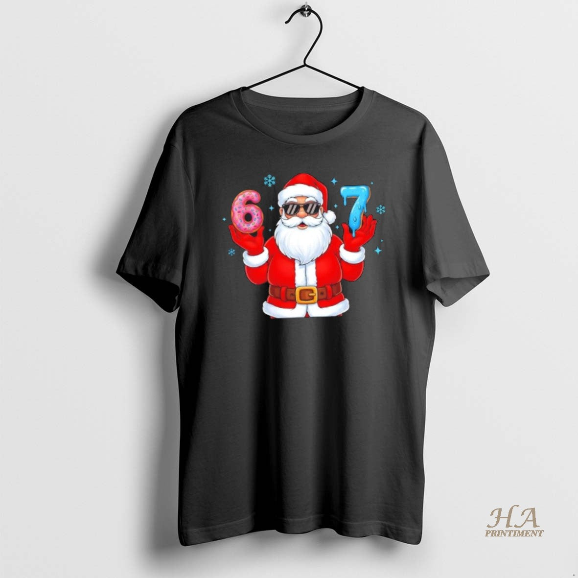 Official 6 7 Meme Cool Santa Claus 67 Christmas T-Shirts, Hoodie, Sweatshirt | InkNestWear.com