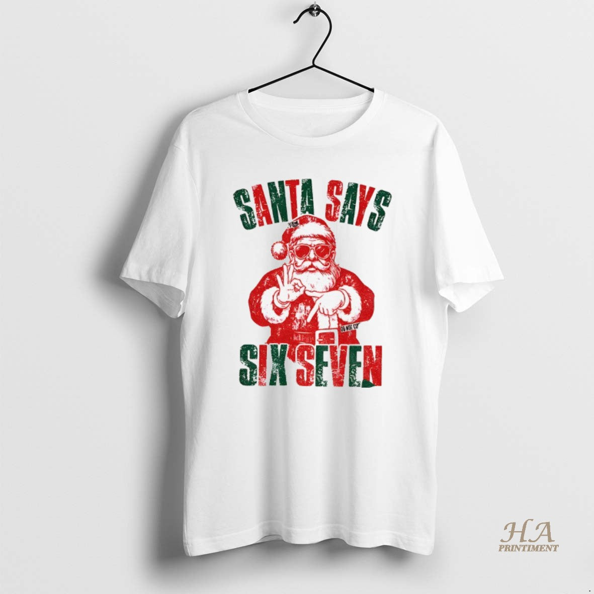Official 6 7 Meme Santa Says Six Seven Christmas T-Shirts, Hoodie, Sweatshirt | InkNestWear.com