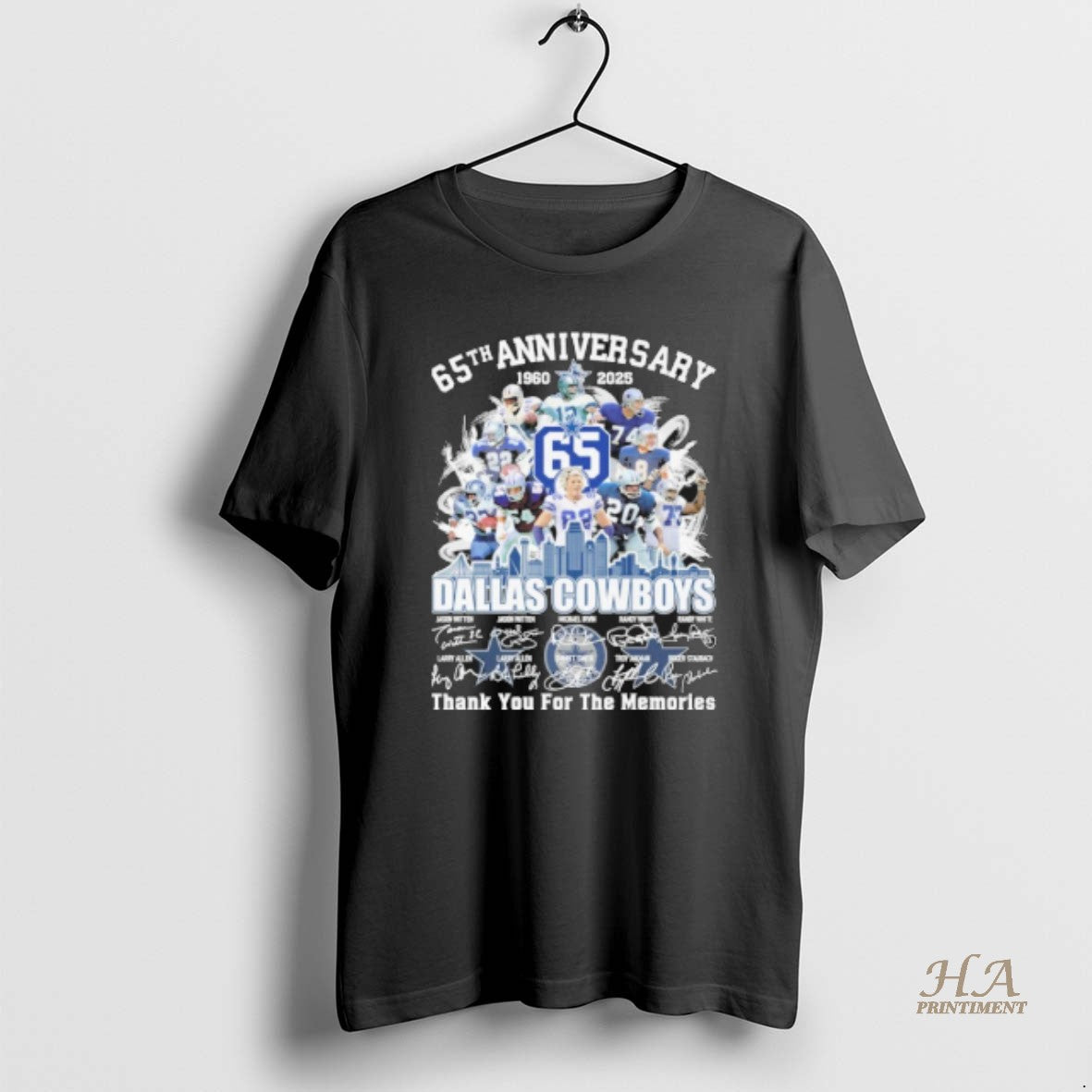 Official 65th Anniversary 1960 2025 Dallas Cowboys Teams Signatures T-Shirts, Hoodie, Sweatshirt | InkNestWear.com