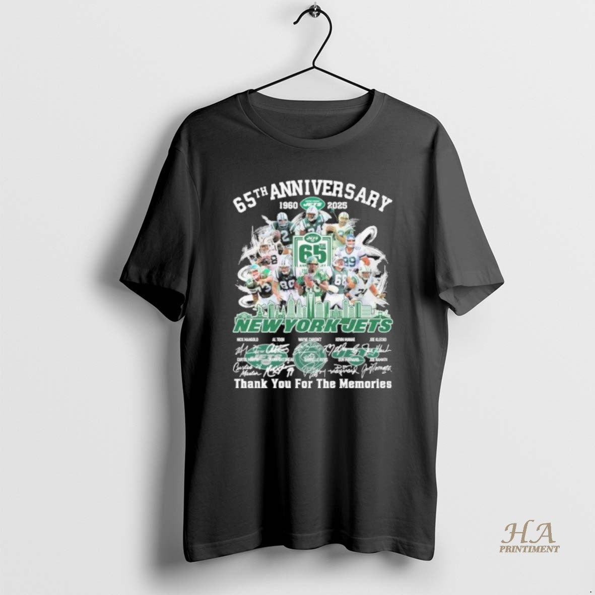 Official 65th Anniversary 1960 2025 New York Jets Team Signatures T-Shirts, Hoodie, Sweatshirt | InkNestWear.com