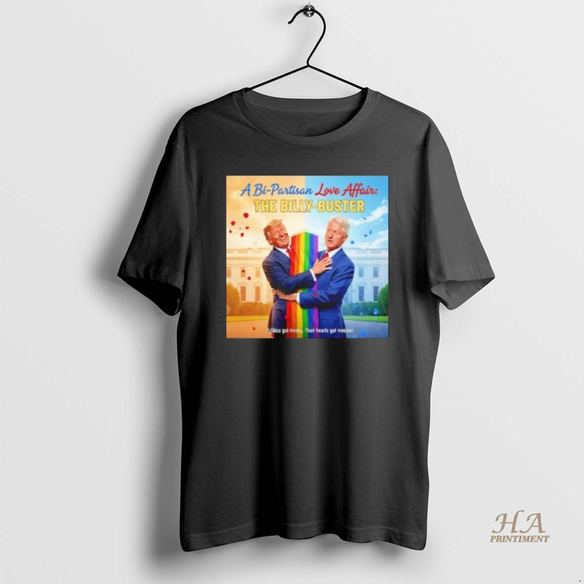 Official A Bi Partisan Love Affair The Billy Buster Trump And Bill Clinton Trump Bubba T-Shirts, Hoodie, Sweatshirt