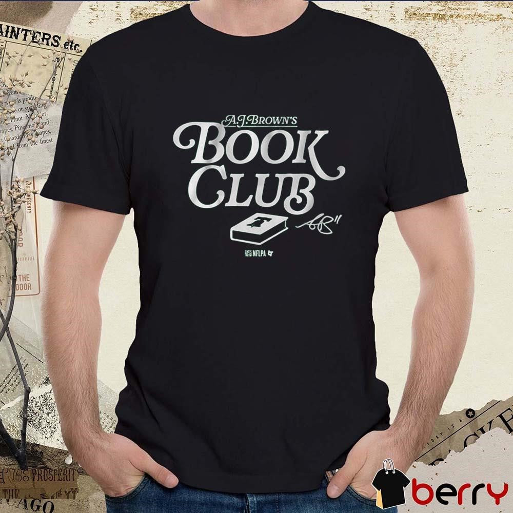 A.J. Brown’s Book Club Philadelphia Eagles NFL Football Signature t-shirt