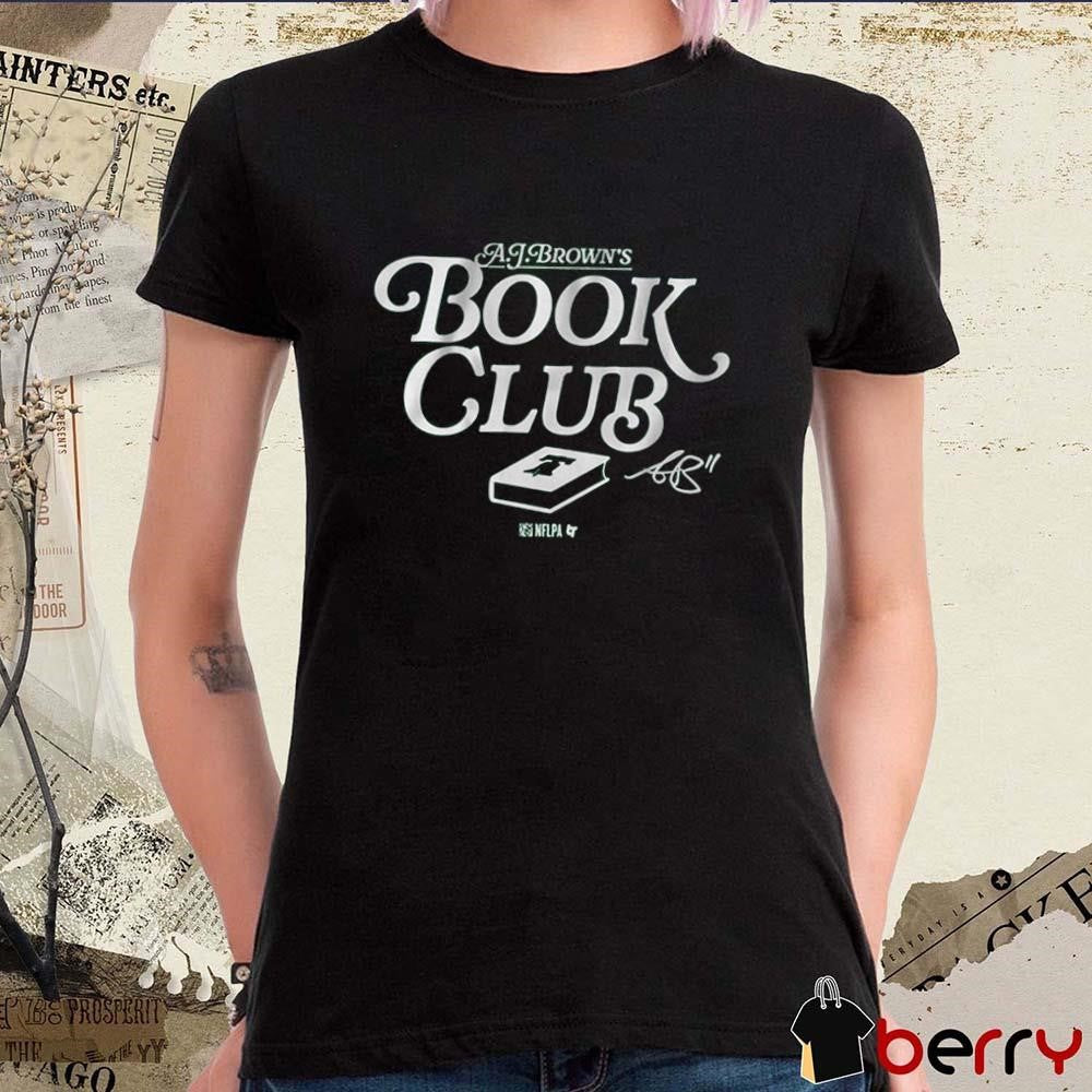 A.J. Brown’s Book Club Philadelphia Eagles NFL Football Signature t-shirt