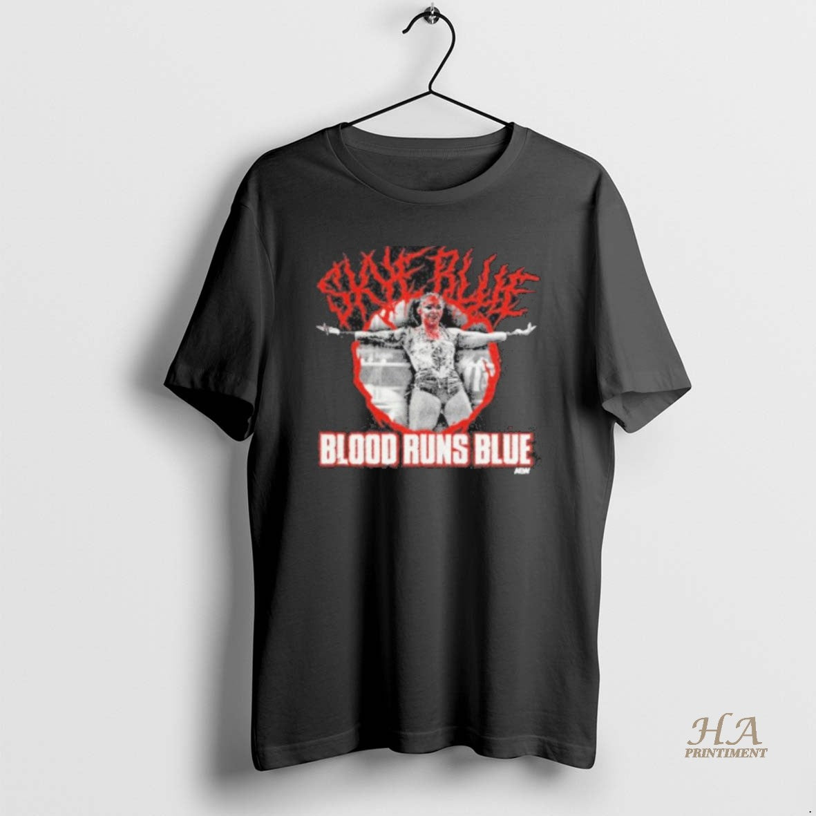 Official Aew Skye Blue Blood Runs Blue T-Shirts, Hoodie, Sweatshirt | InkNestWear.com