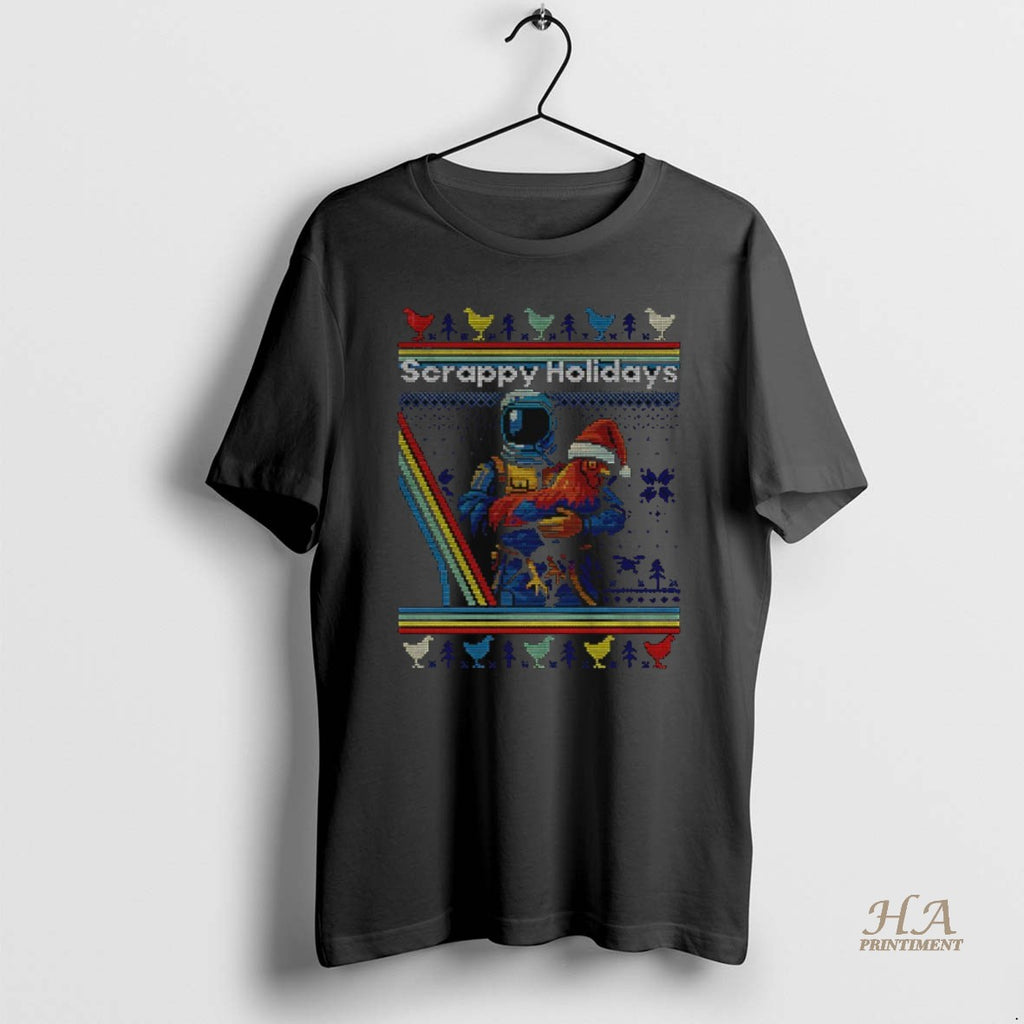 Official Arc Raiders Rooster Scrappy Holidays Merry Christmas T-Shirts, Hoodie, Sweatshirt | InkNestWear.com
