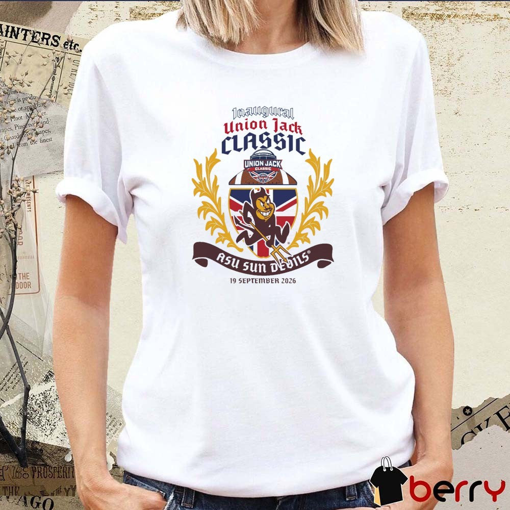 ASU Sun Devils Inaugural Union Jack Classic September 19 2026 t-shirt