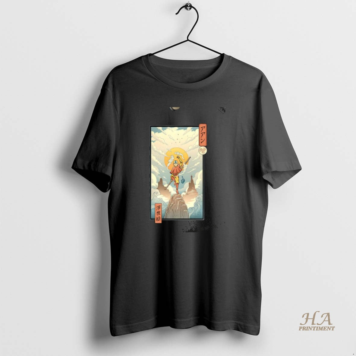 Official Aang Air Nomad Avatar The Last Airbender Eternal Ukiyo E T-Shirts, Hoodie, Sweatshirt | InkNestWear.com