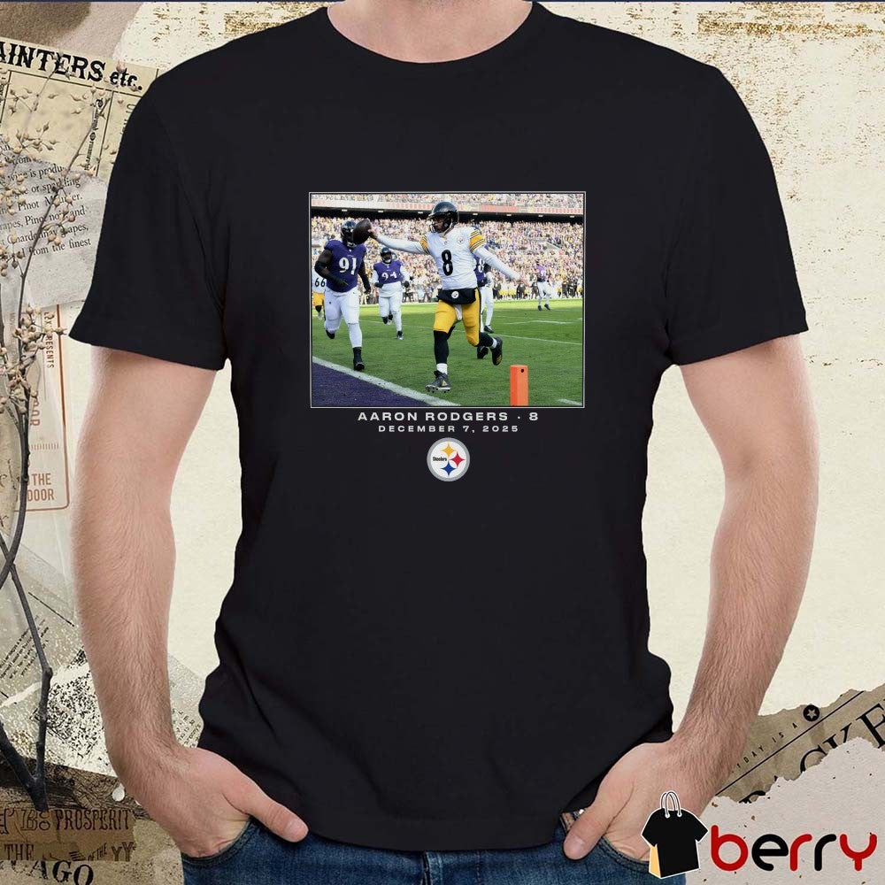 Aaron Rodgers Pittsburgh Steelers NFL Flash Features Week 14 December 7 2025 t-shirt