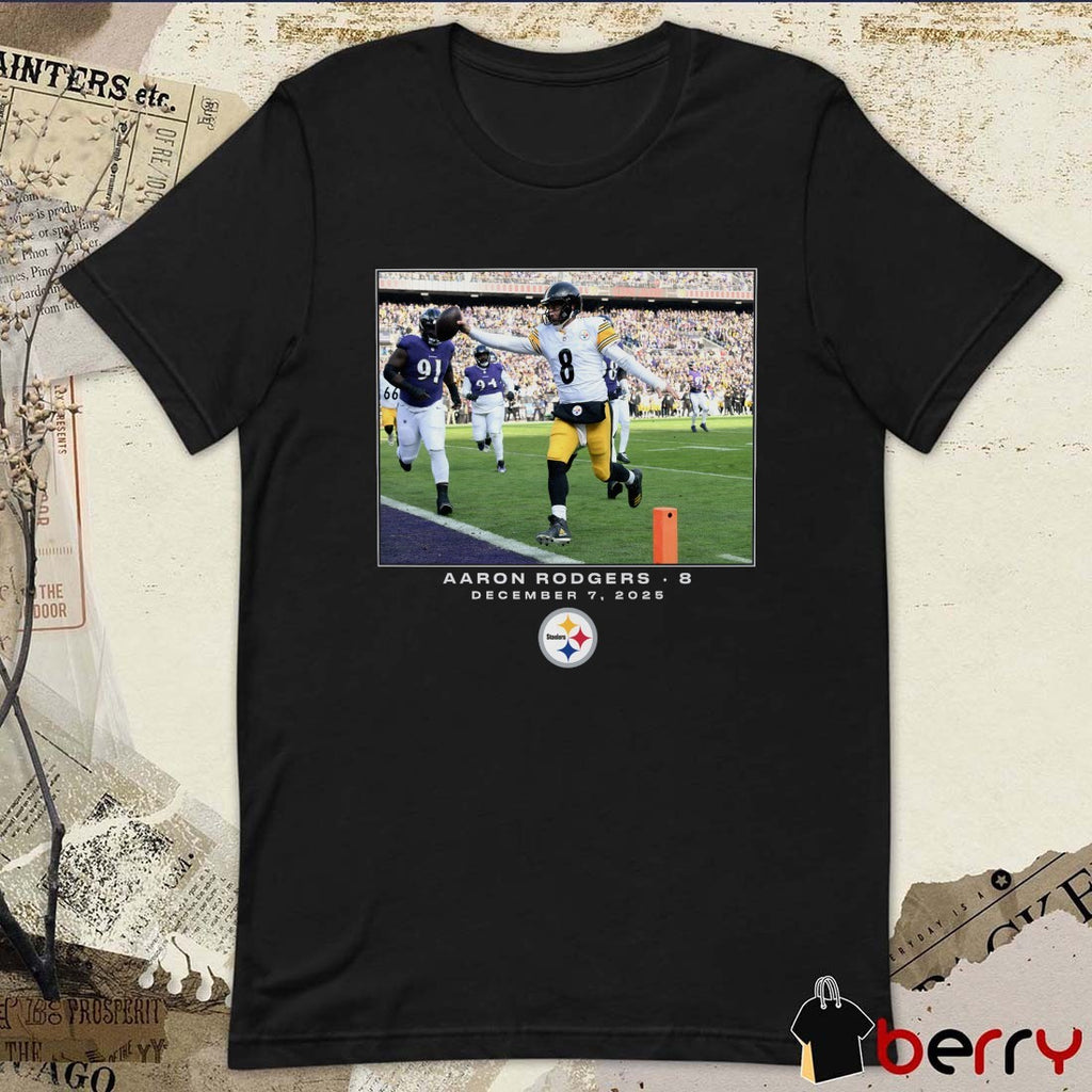 Aaron Rodgers Pittsburgh Steelers NFL Flash Features Week 14 December 7 2025 t-shirt