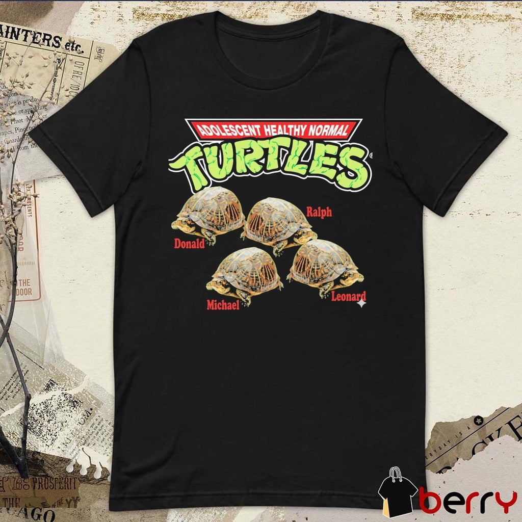 Adolescent Healthy Normal Turtles Donald Ralph Michael Leonard t-shirt