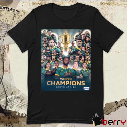 Africa First Rugby World Champions of All-Time South Africa Poster t-shirt
