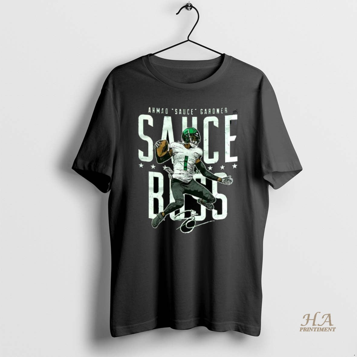 Official Ahmad Sauce Gardner New York Jets Football Signature T-Shirts, Hoodie, Sweatshirt | InkNestWear.com