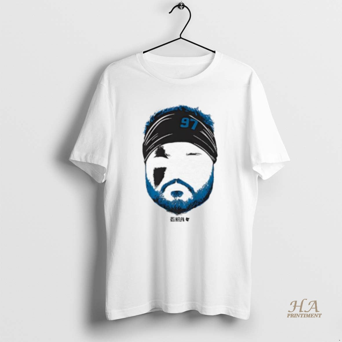 Official Aidan Hutchinson Blank Face Number 97 T-Shirts, Hoodie, Sweatshirt | InkNestWear.com