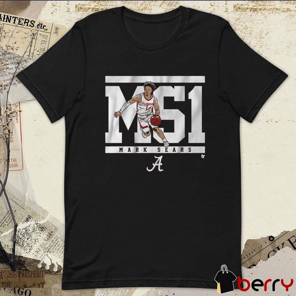 Alabama Crimson Tide Mark Sears MS1 NCAA Division I 2025 Graphic t-shirt