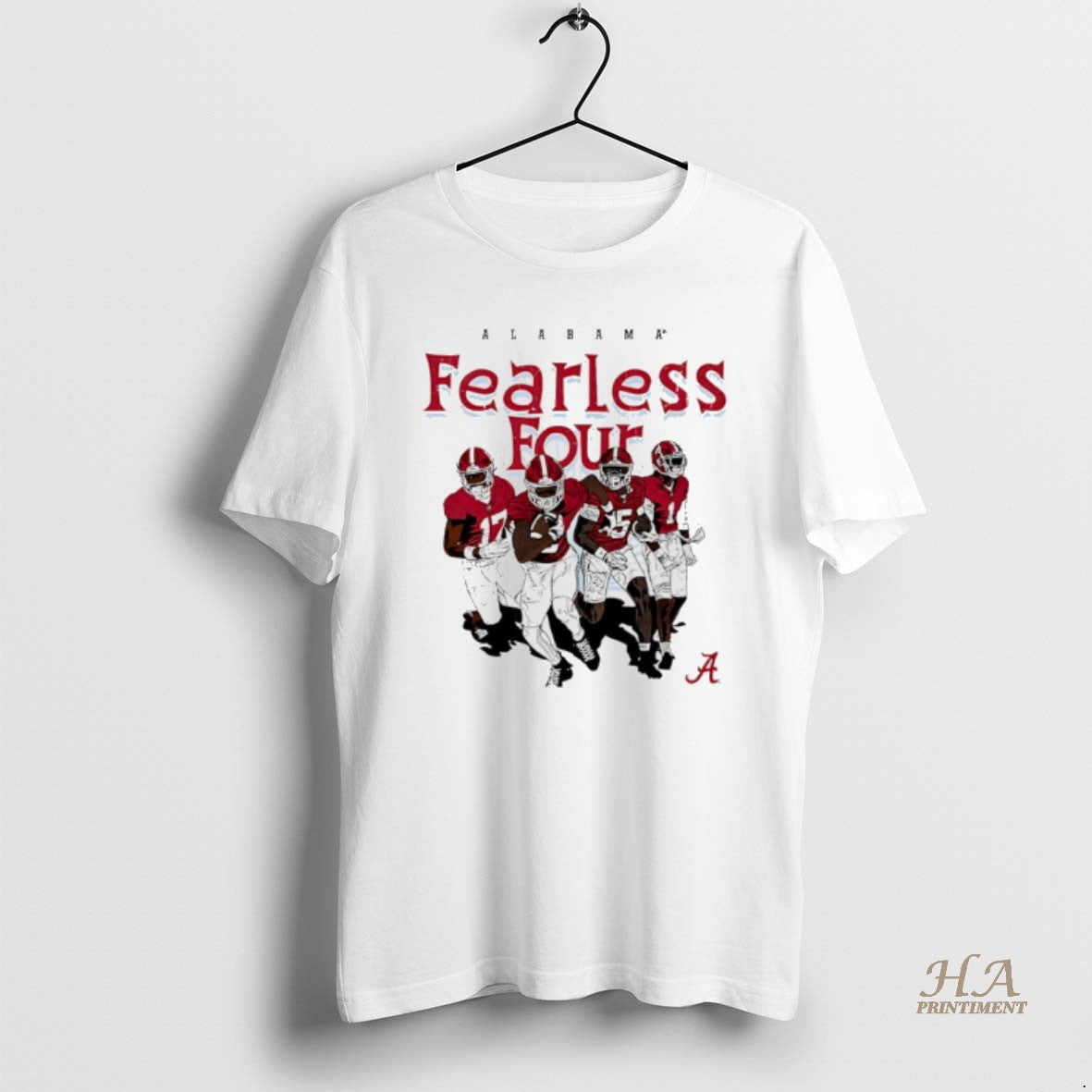 Official Alabama Football Fearless Four Player Cartoon T-Shirts, Hoodie, Sweatshirt | InkNestWear.com