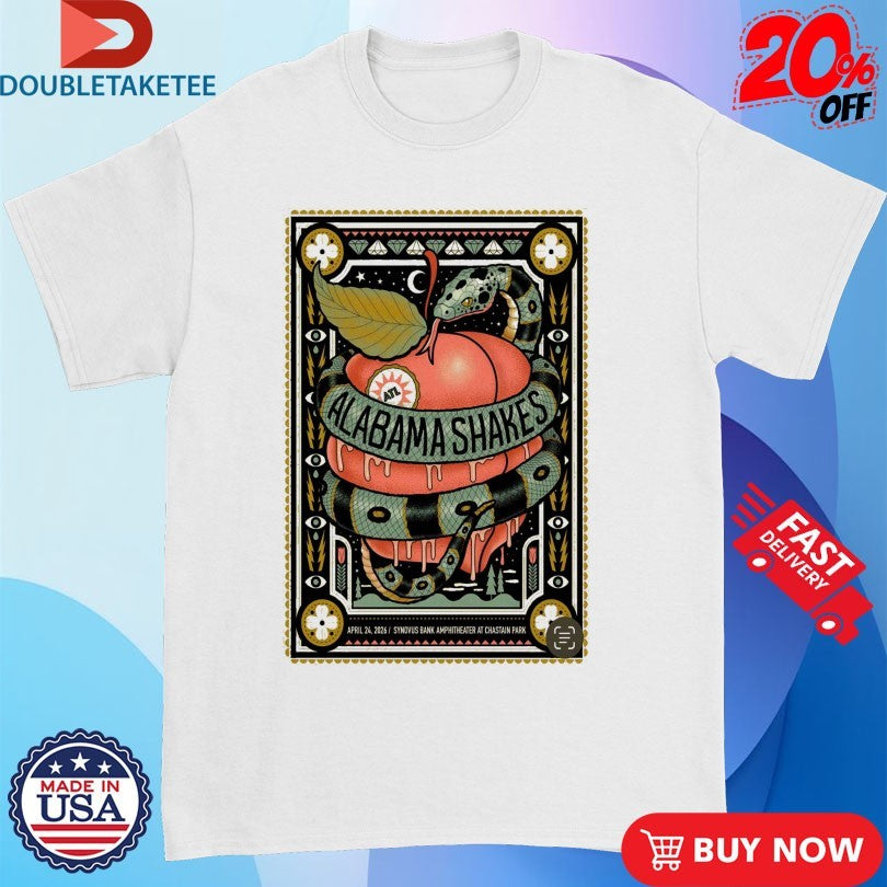 Alabama Shakes Apr 24 2026 Synovus Bank Amphitheater At Chastain Park Atlanta, GA Shirts