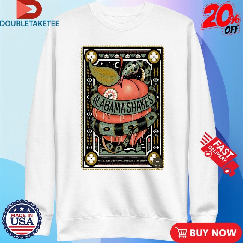 Alabama Shakes Apr 24 2026 Synovus Bank Amphitheater At Chastain Park Atlanta, GA Shirts