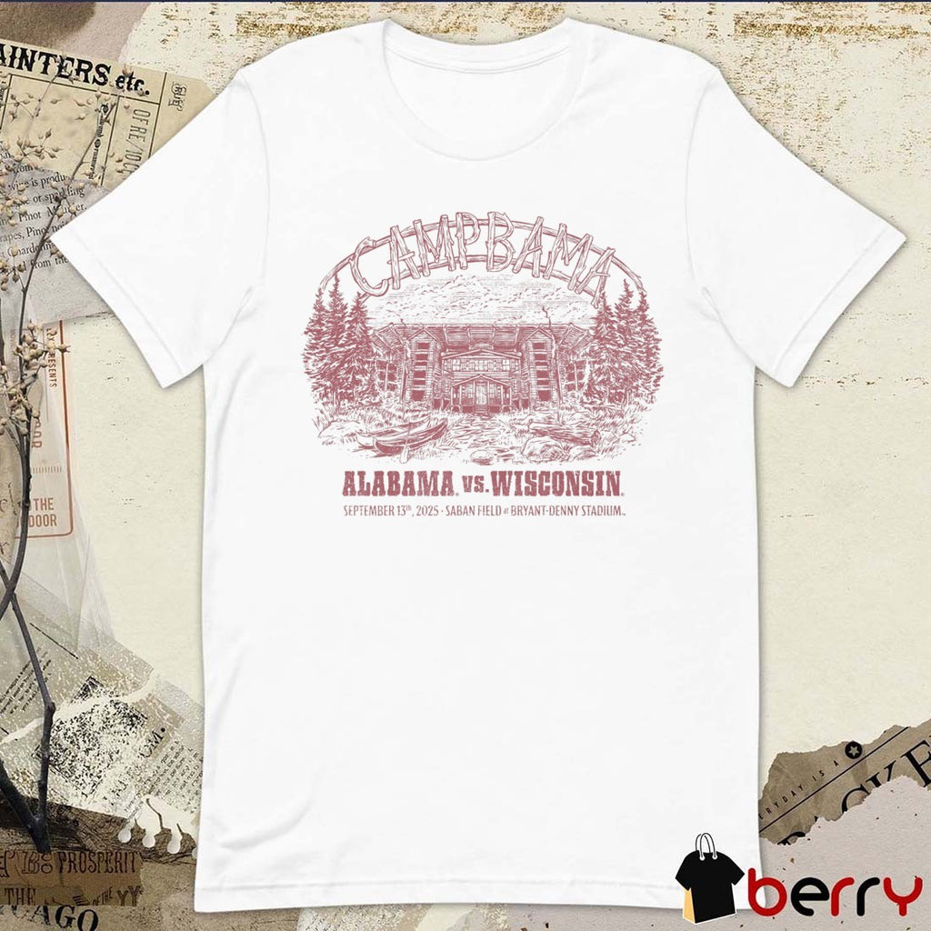Alabama Vs Wisconsin September 13th 2025 Saban Field At Bryant-Denny Stadium t-shirt