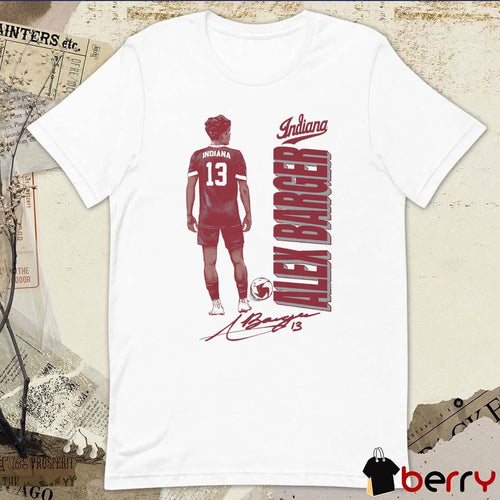 Alex Barger Indiana Soccer Signature Graphic t-shirt