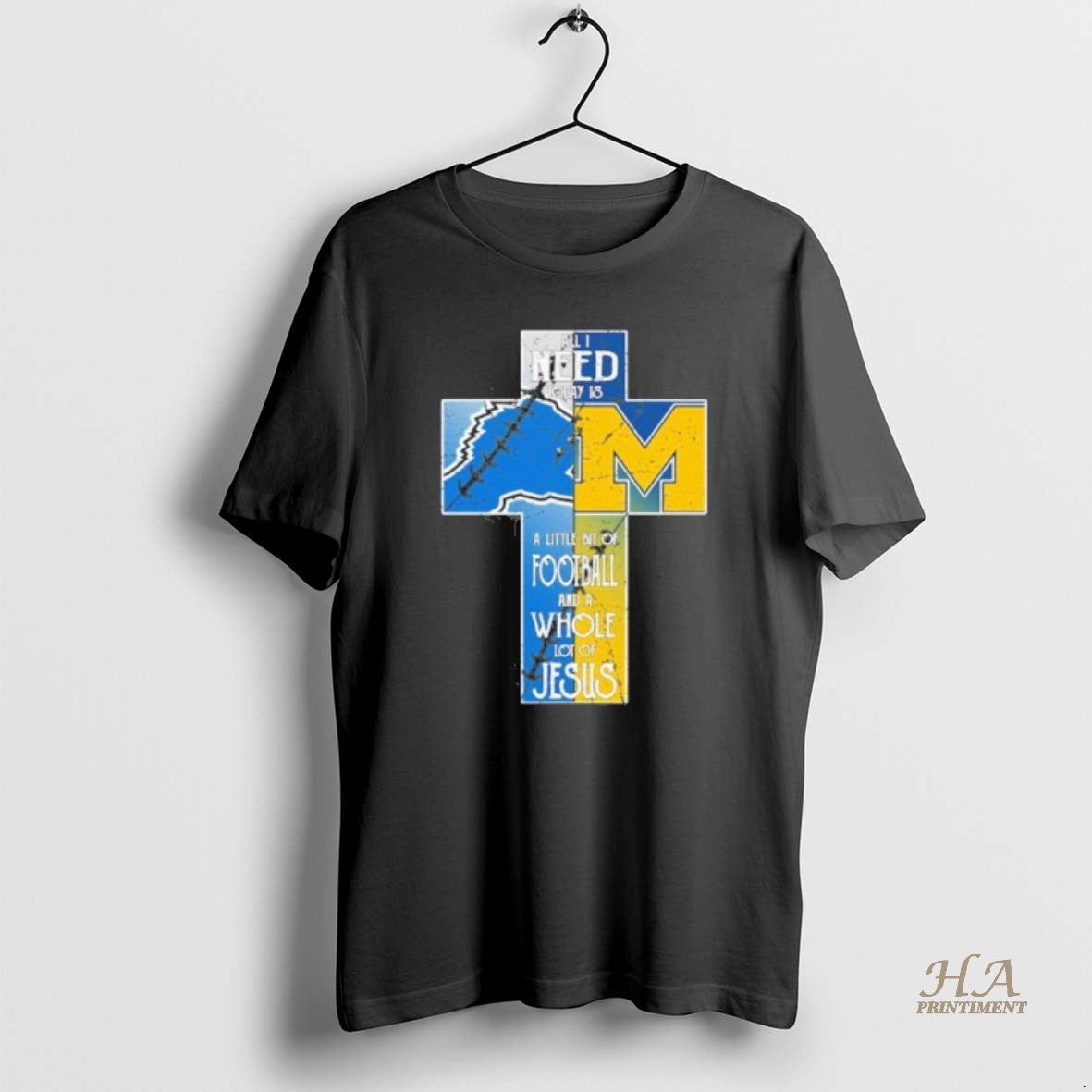 Official All I Need Today Is A Little Bit Of Lions And Wolverines A Whole T-Shirts, Hoodie, Sweatshirt | InkNestWear.com