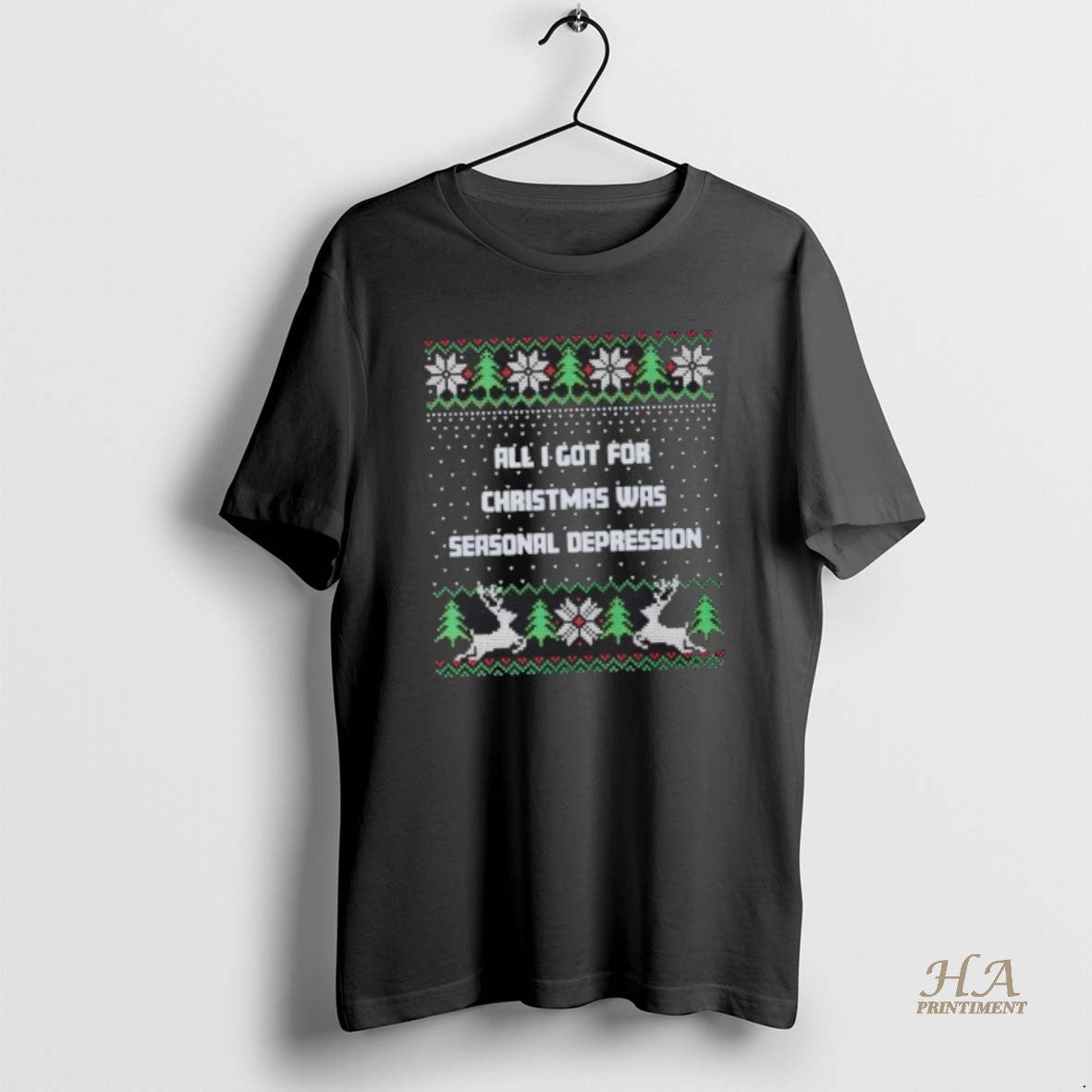 Official All I Got For Christmas Was Seasonal Depression Tacky T-Shirts, Hoodie, Sweatshirt | InkNestWear.com