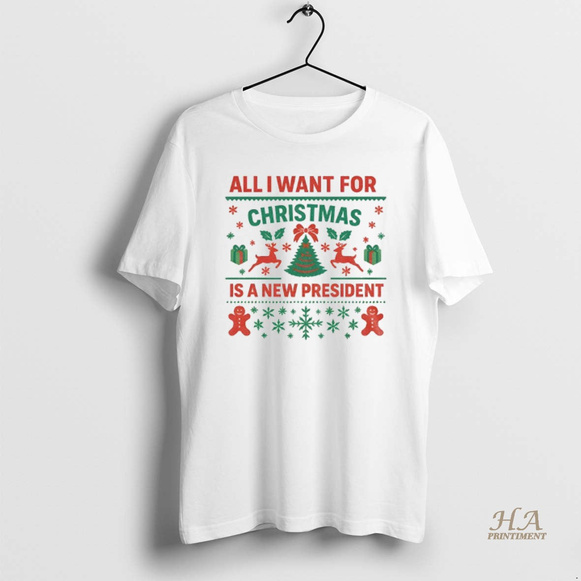 Official All I Want For Christmas Is New President Merry Christmas T-Shirts, Hoodie, Sweatshirt | InkNestWear.com