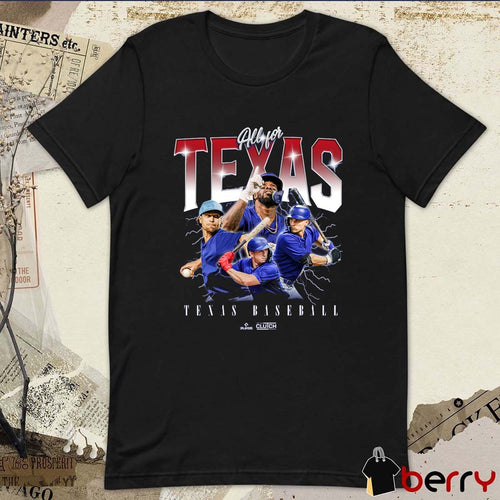 All for Texas MLBPA Texas Rangers Baseball Graphic t-shirt