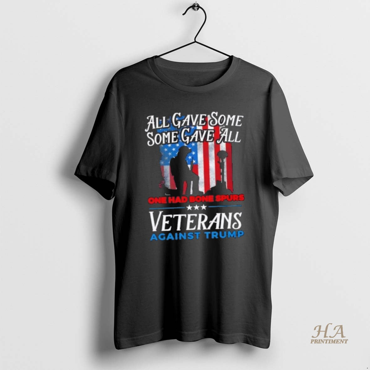 Official All Gave Some Some Gave All One Had Bone Spurs Veterans Against Trump Us T-Shirts, Hoodie, Sweatshirt