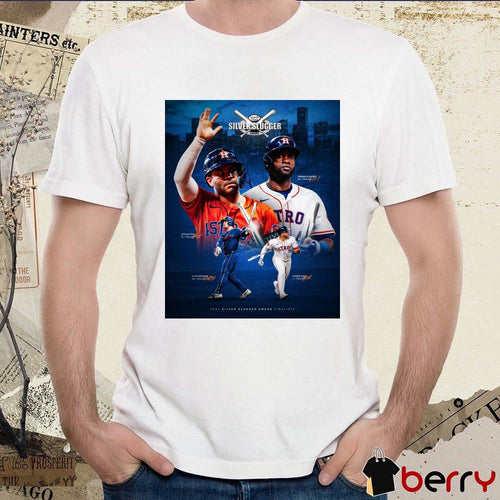 Altuve Alvarez Bregman Houston Astros MLB 2024 Silver Slugger Award finalists Signatures Poster t-shirt