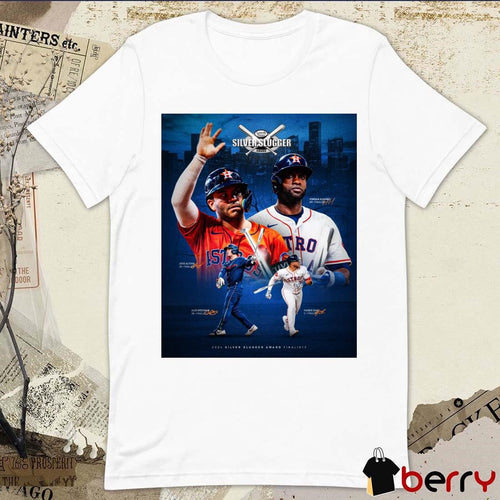 Altuve Alvarez Bregman Houston Astros MLB 2024 Silver Slugger Award finalists Signatures Poster t-shirt