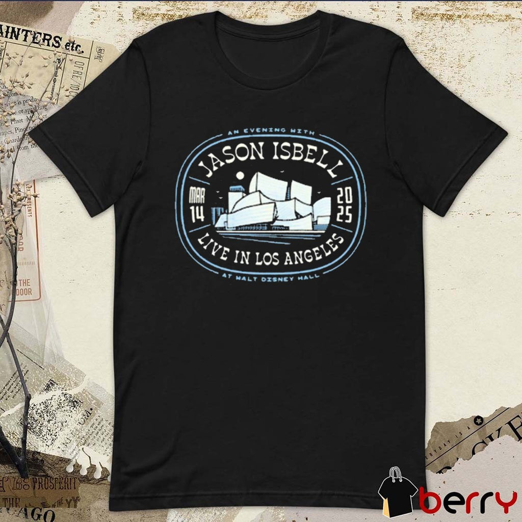 An Evening With Jason Isbell Live In Los Angeles Mar 14 2025 At Walt Disney Hall t-shirt