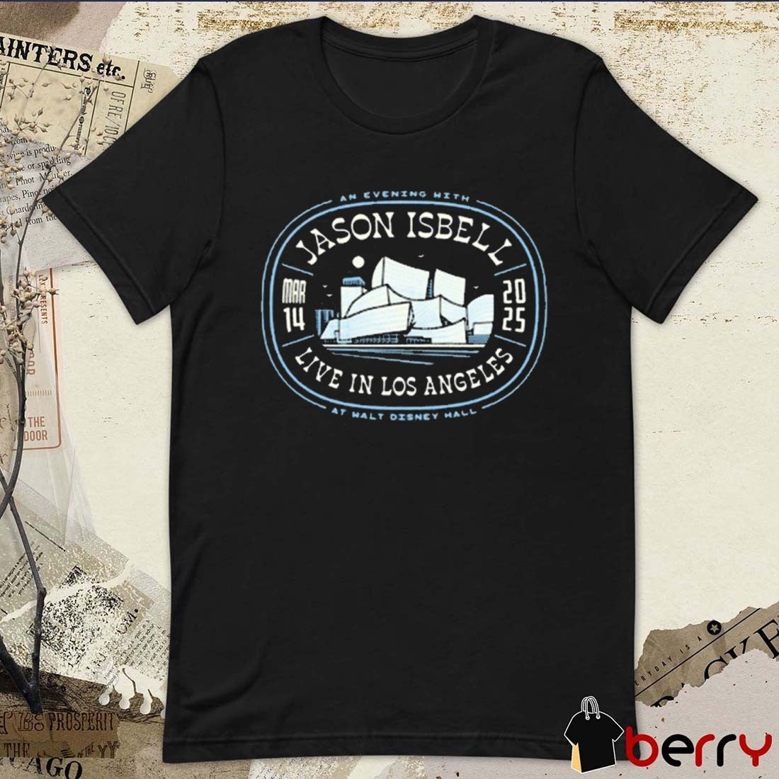 An Evening With Jason Isbell Live In Los Angeles Mar 14 2025 At Walt Disney Hall t-shirt