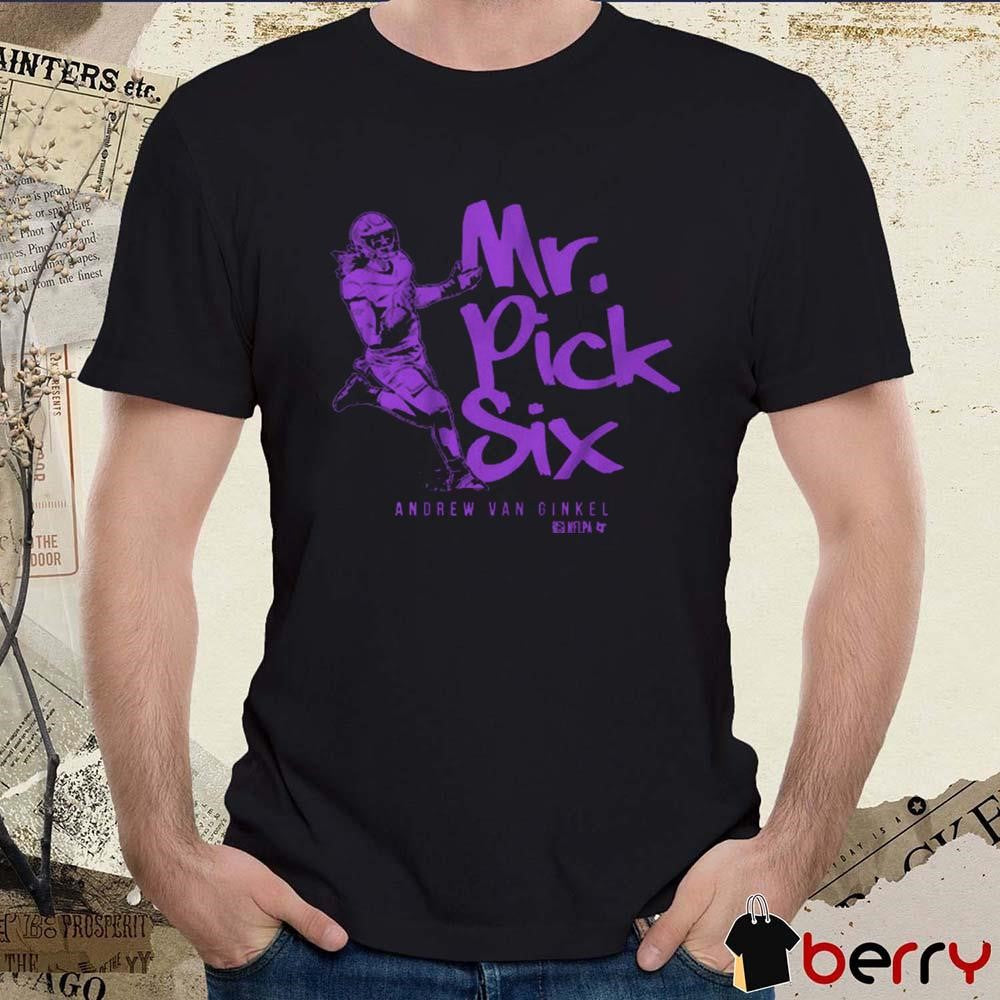 Andrew Van Ginkel Mr. Pick Six Minnesota Vikings NFL t-shirt