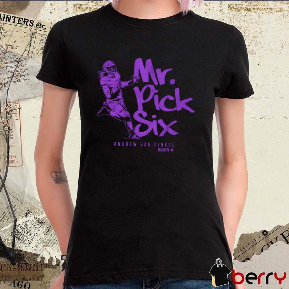 Andrew Van Ginkel Mr. Pick Six Minnesota Vikings NFL t-shirt
