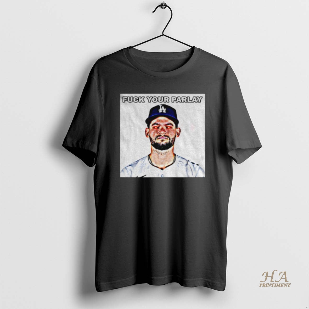 Official Andy Pages Laser Eyes Los Angeles Dodgers Mlb Baseball Fuck Your Parlay 2025 T-Shirts, Hoodie, Sweatshirt