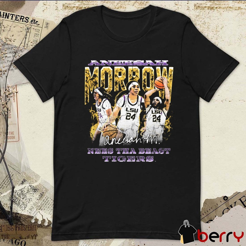 Aneesah Morrow Nees Tha Beast Tigers Vintage Retro LSU Tigers Southeastern Conference Signature t-shirt