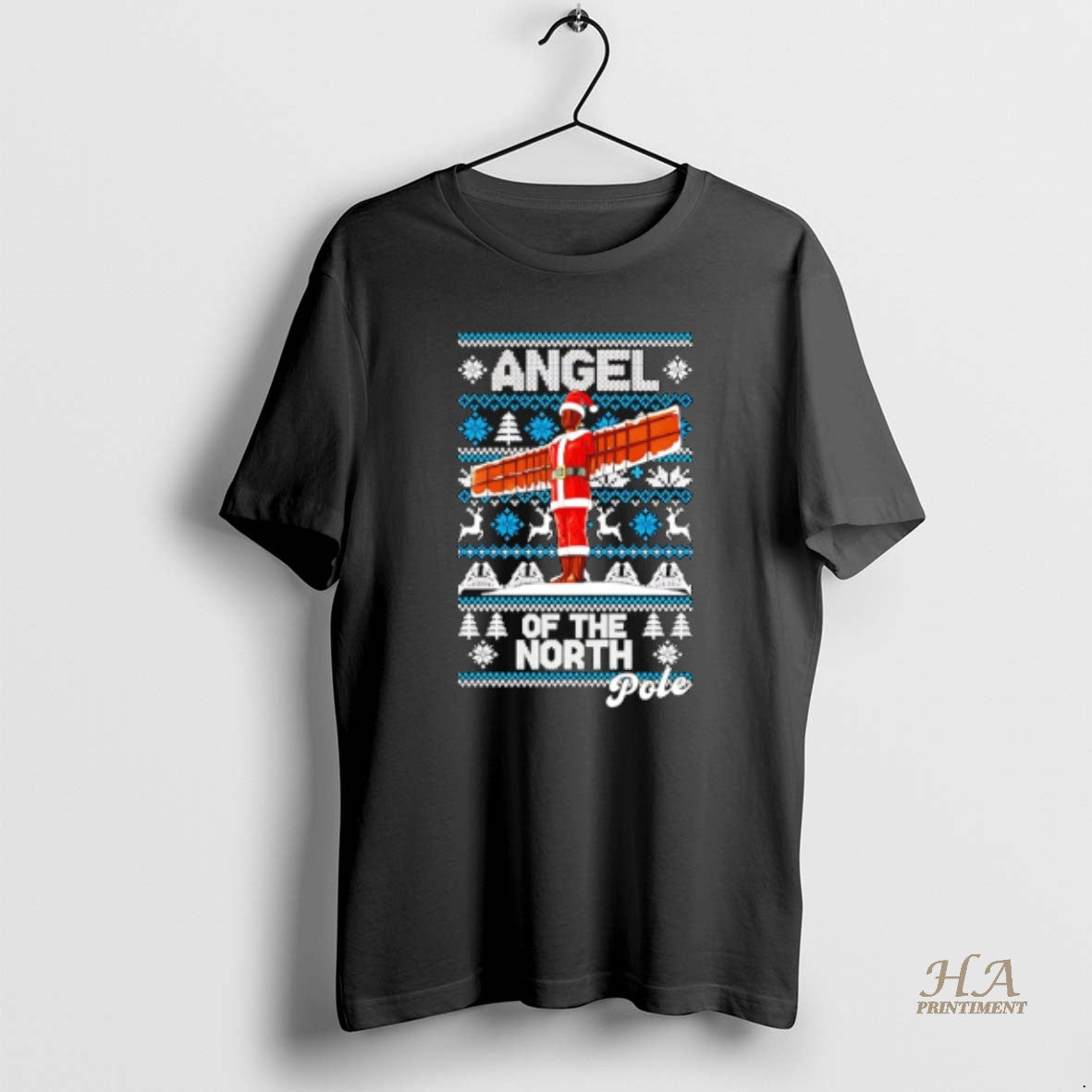 Official Angel Of The North Pole Ugly Christmas 2025 T-Shirts, Hoodie, Sweatshirt | InkNestWear.com