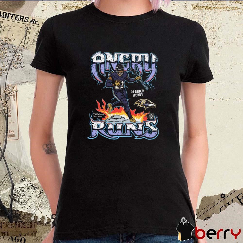 Angry Runs 2024 Baltimore Ravens NFL Derrick Henry t-shirt