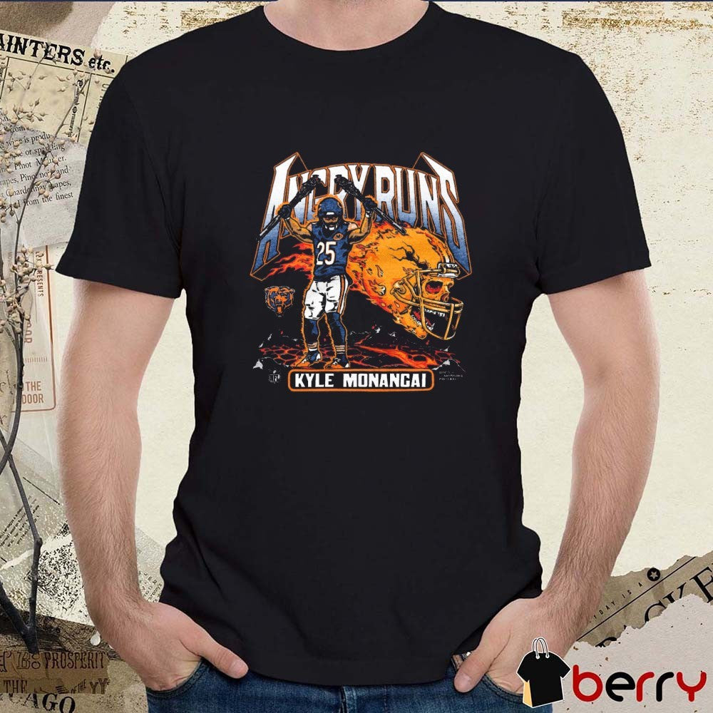 Angry Runs 2025 Chicago Bears NFL Kyle Monangai Double Winner t-shirt