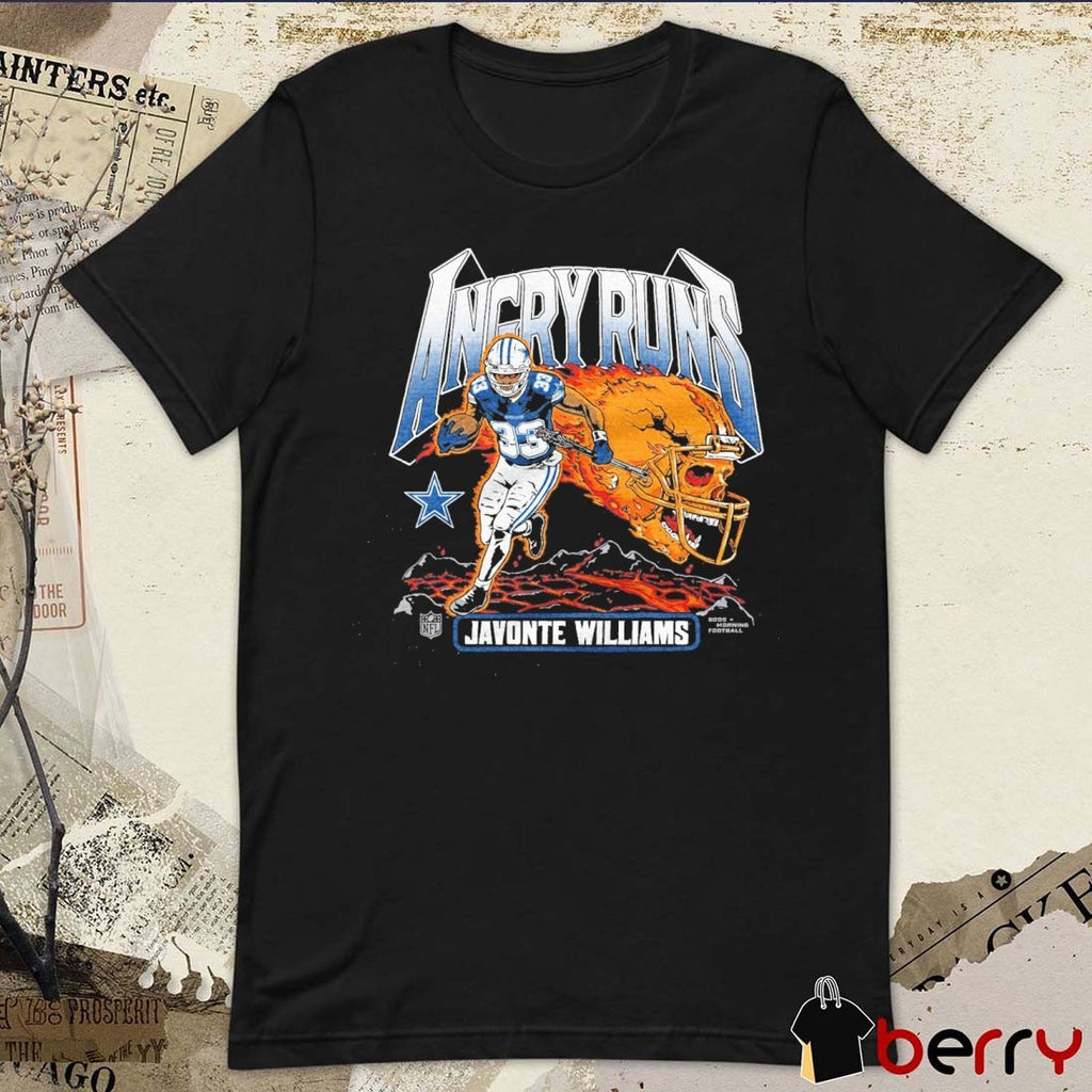 Angry Runs NFL 2025 Dallas Cowboys Javonte Williams t-shirt