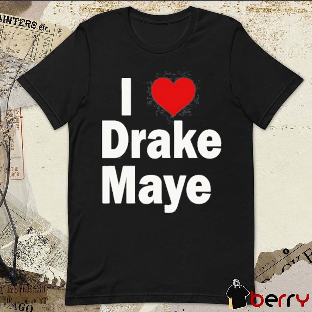 Ann Maye Wearing I Heart Drake Maye New England Patriots t-shirt