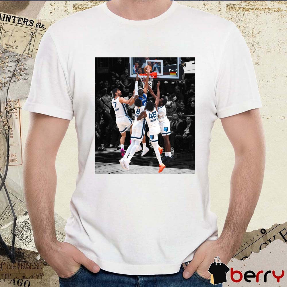 Anthony Black Dunks On 4 Grizzlies Players Orlando Magic t-shirt