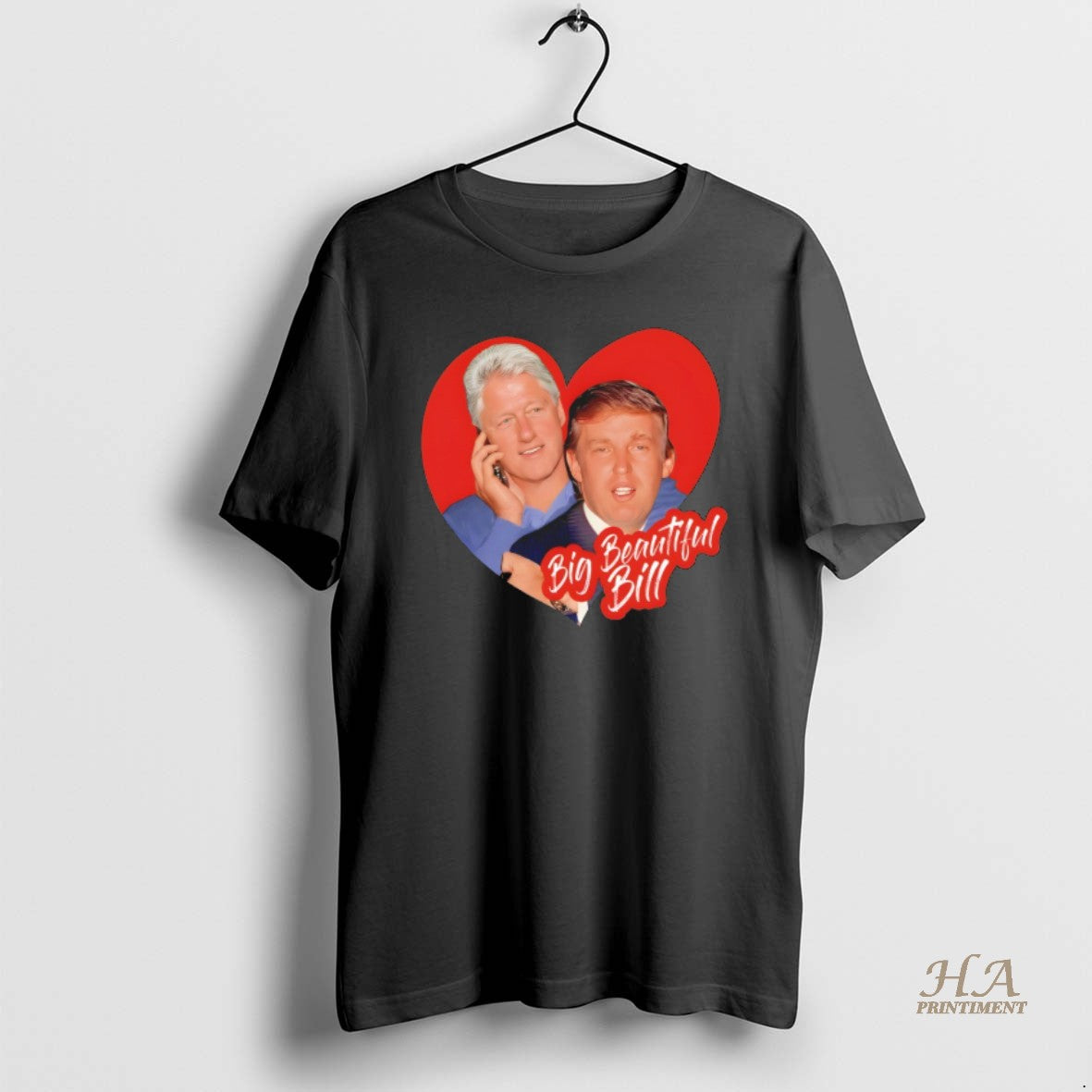 Official Anti Trump Big Beautiful Bill Clinton Heart Trump Bubba T-Shirts, Hoodie, Sweatshirt | InkNestWear.com