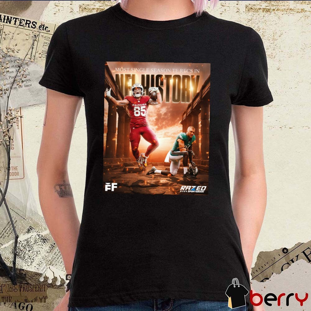 Arizona Cardinals Trey McBride Most Single Season TE Recs In NFL History Poster t-shirt
