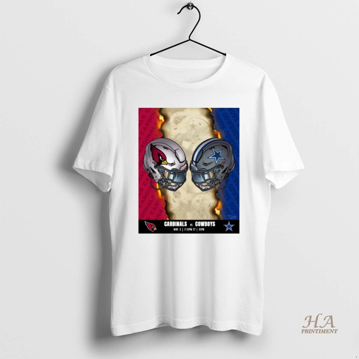 Official Arizona Cardinals Vs Dallas Cowboys November 3 2025 Monday Night Football T-Shirts, Hoodie, Sweatshirt