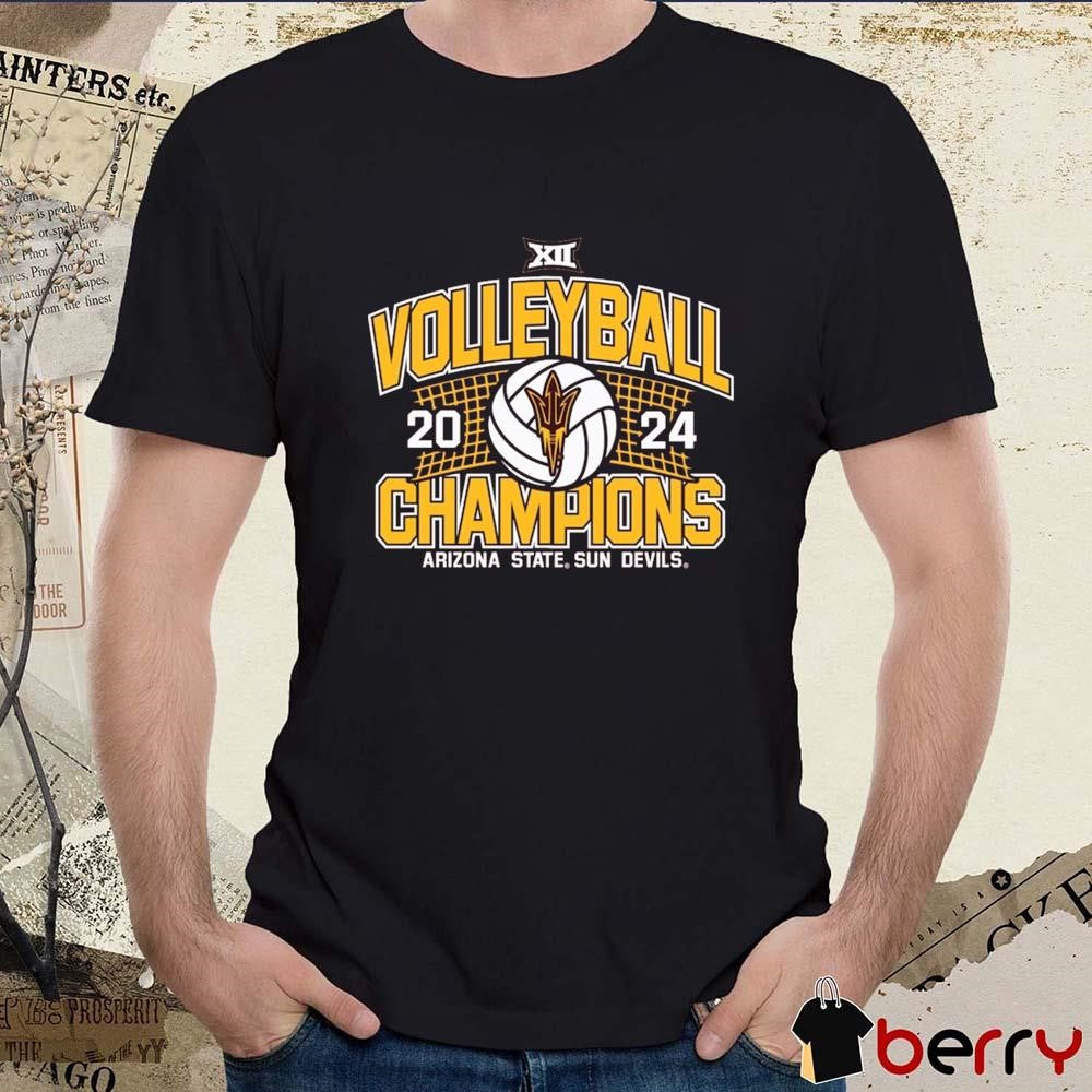 Arizona State Sun Devils 2024 Big 12 Volleyball Regular Season Champions t-shirt