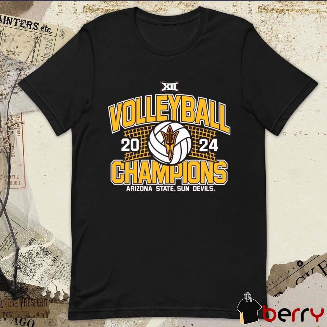 Arizona State Sun Devils 2024 Big 12 Volleyball Regular Season Champions t-shirt