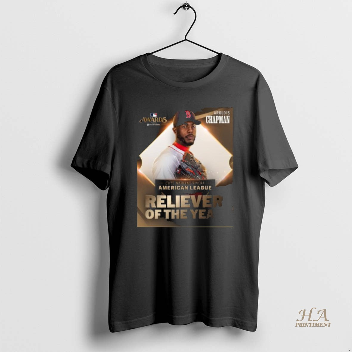 Official Aroldis Chapman 2025 Al Reliever Of The Year T-Shirts, Hoodie, Sweatshirt | InkNestWear.com